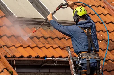 Démoussage et hydrofuge de toiture à Guesnes